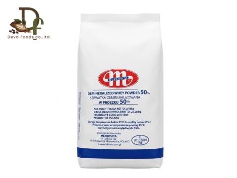 Deminralized whey powder 50%